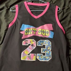 Multi color, bucketsquad basketball jersey